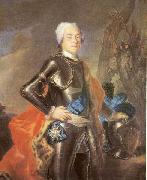 Louis de Silvestre Portrait of Johann Georg, Chevalier de Saxe oil painting